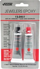 Jeweler'S Epoxy 2 Step 12.0451 - Fast Setup Clear and Colorless-Resin & Hardener