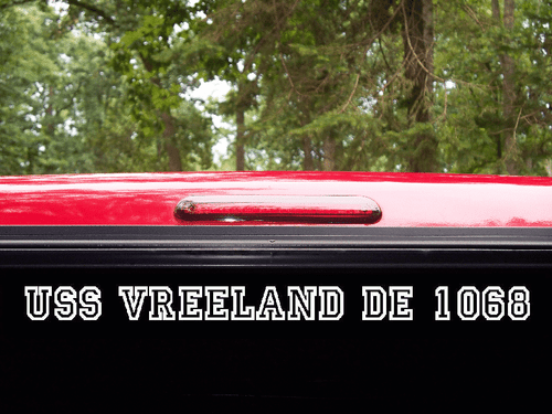 USS VREELAND FF 1068 DE 1068 Decal U S NAVY USN Military S01 - Foto 10 di 12