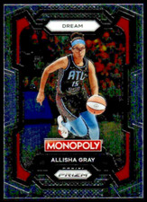 2024 Panini WNBA Monopoly Prizm Basketball Allisha Gray Base #6 Atlanta Dream