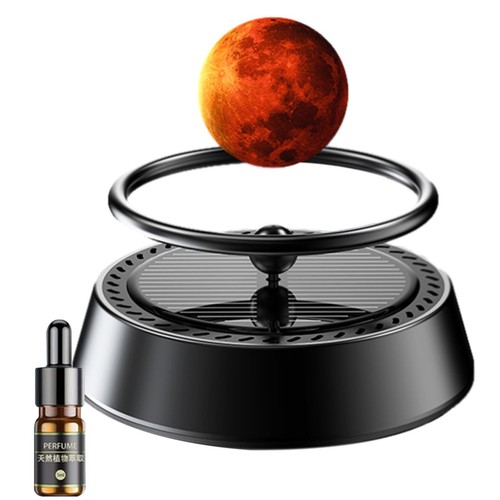 Solar Car Aromatherapy Vehicle Air Freshener Rotating Interstellar Ball for Car - Picture 11 of 12