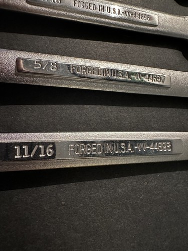 Craftsman Combination Wrench Set 6 piece VV- Series Tool Vintage USA Very Clean! - Picture 4 of 15