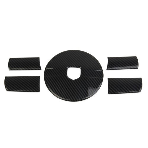 Carbon fiber inner Steering Wheel Trim Cover For Dodge Chager Challenger Magnum - Picture 2 of 6