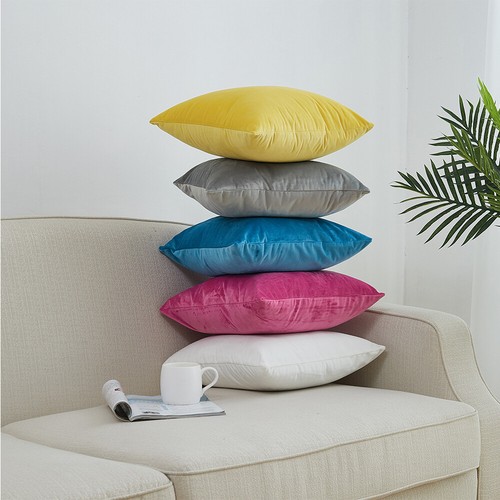 "Plüsch Samt Kissenbezug Sofa Kissenhülle 12"" 14"" 16"" 18"" 20"" 22"" 24"" 26"" 28" - Bild 10 von 49