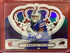 2020 Chronicles Crown Royale #CR-25 GABRIEL DAVIS Rookie AUTO RED /75 !!! Bills