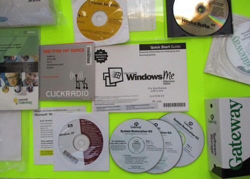 Vintage Gateway Computers KeyBoard/Software/Manual/Instructions/Acc's LOT/Bundle - Zdjęcie 6 z 9