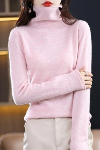 Wool Women Sweaters Long Sleeve Turtleneck Warn Female Pullover Kintted Tops - Bild 10 von 41