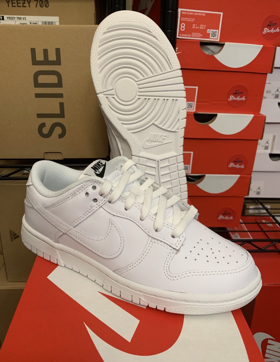 Nike Dunk Low Triple White Shoes DD1503-109 Women's Size 9