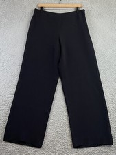 Giorgio Armani Size 44 Black Silk Crepe Pants Straight Leg 30 Inseam EXC
