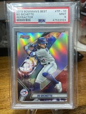 2019 Bowman's Best Bo Bichette Top Prospects Refractor #TP-10 PSA 9 Blue Jays