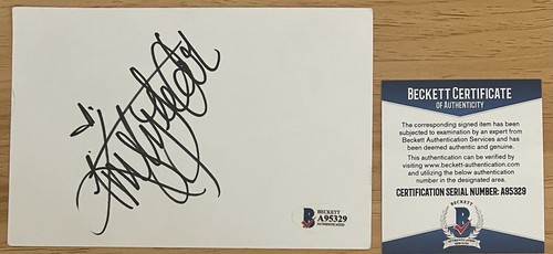 Kylie Jenner Signed Autographed Cut Beckett authenticated 4x6 - Picture 2 of 2