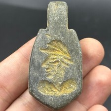 Beautiful Ancient Roman King Intaglio Rare Two Sided Pendent