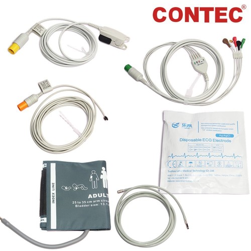 CMS6000C Tragbares Patientenmonitor EKG NIBP SPO2 TEMP Vitalzeichen mit Drucker - Picture 2 of 12