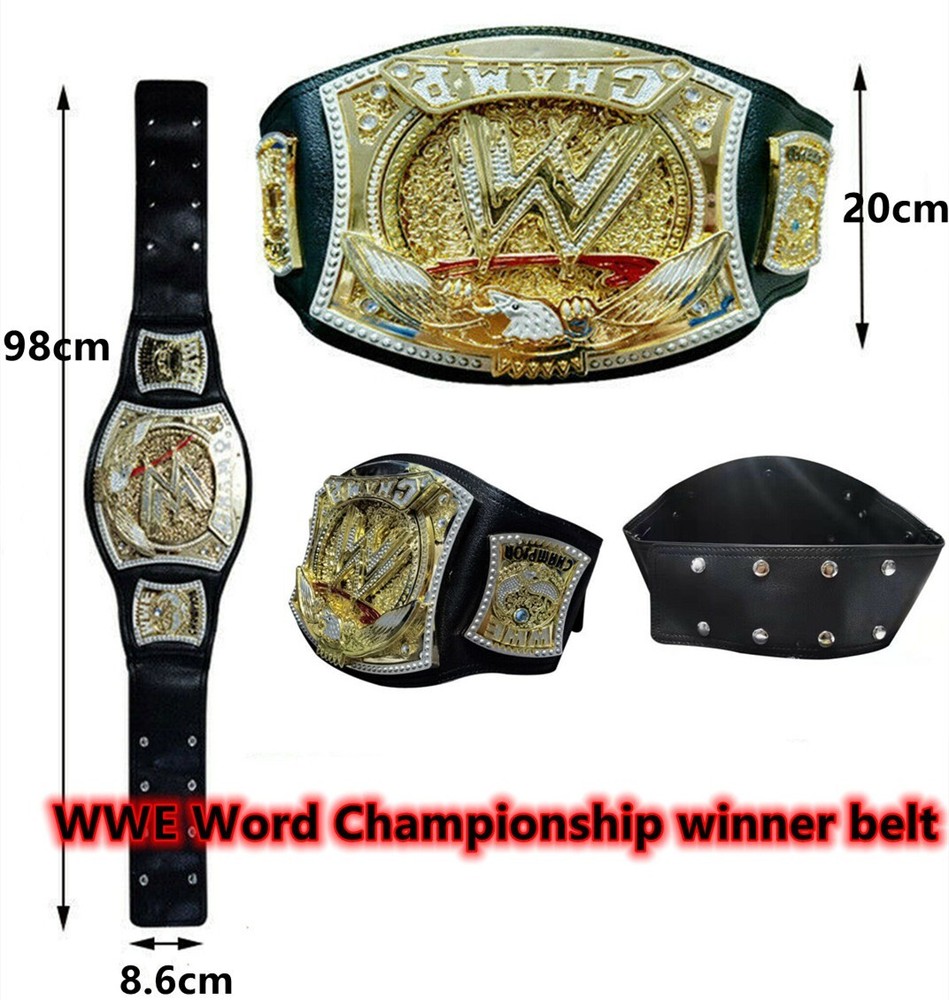 WWE World Championship Wrestler Champion GoldBelt Replica Model Gift for teenage