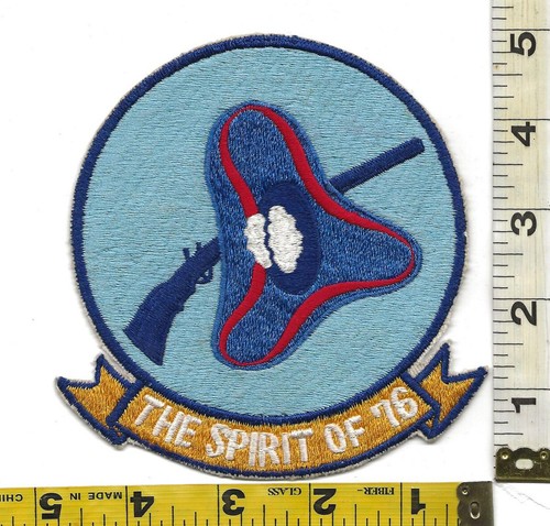 JAPANESE MADE VA-76 LARGE USN SQUADRON FLIGHT JACKET PATCH ORIGINAL & UNUSED - Picture 2 of 3