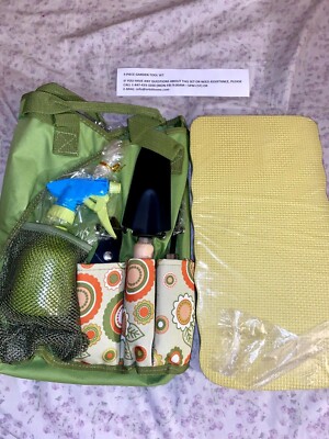 Orbit Home RARE FIND Green 9 Piece Gardening Set Tote Brand NEW