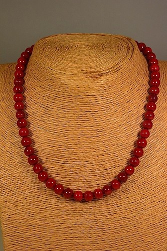 BAMBUSKORALLE Kette Collier 179ct. Classic Schmuck Edelstein Heilstein Halskette