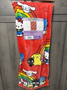 New Hello Kitty & Friends Better Together Red Plush 50x70 Throw Blanket With Tag