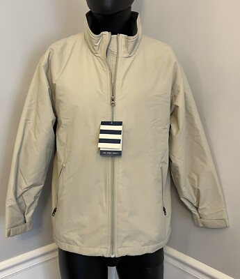 NWT Lands' End Squall Polartec 200 Jacket Large 14-16P Petite Sandstone