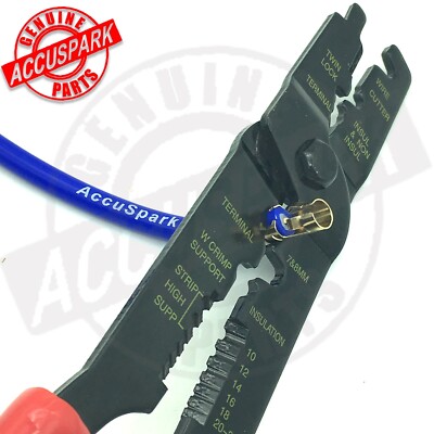 HT lead Crimping Tool Cable Cutter Electrical Wire Stripper Plier ...