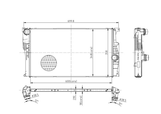 Hart KüHler WasserküHler FüR BMW 1Er I3 F20 116I 118D 116D 114I 118I F21 I01-image