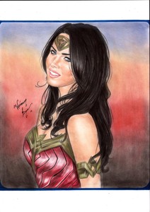 DC-Comics-WONDER-WOMAN-Original-Art-BATMAN-SUPERMAN-AMAZON-BEAUTY-FLASH-AQUAMAN