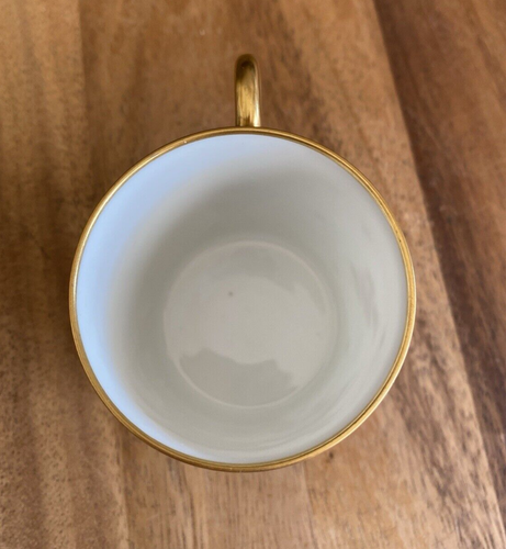 MAISON DELVAUX Rue Royale PARIS tazza DEMITASSE dipinta a mano antica - Foto 7 di 9