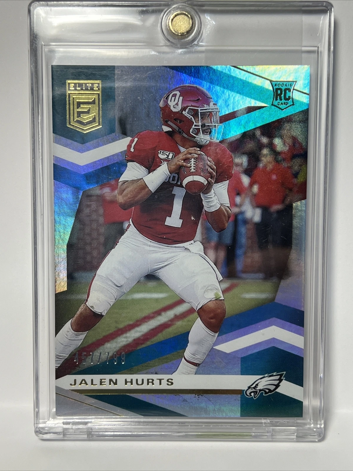 2020 Elite Jalen Hurts Rookie Card #’d 457/799
