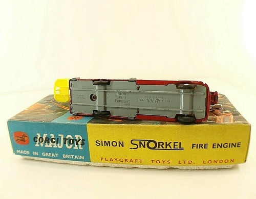 Corgi Major No. 1127 Bedford Simon Snorkel Fire Engine Box - Picture 7 of 8
