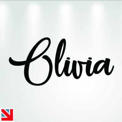 Personalisierter Wandtattoo Prinzessin INDIVIDUELLER NAME Aufkleber Vinyl Kinder