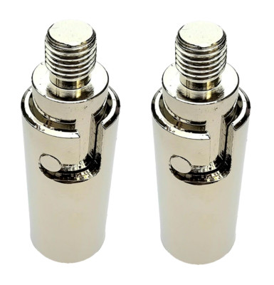 Pro Trucker LOT OF 2 Amateur Radio CB Antenna Chrome Quick Disconnect for 3/8-24