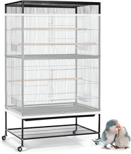 Cubierta De Red Ajustable Para Jaula De Pajaros, Colector De Semillas De Jaul...