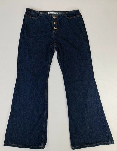 Express Button Fly Flare Jeans Juniors 