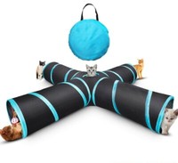 Katzentunnel Katzenspielzeug Katze Spielzeug 3-5 Wege Spieltunnel Faltbar Tunnel