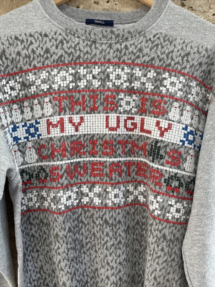 This Is My Ugly Christmas Sweater Graphic Print Size Small ~ American Rag - Image 2 of 4