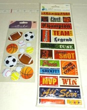 atd Game On and EK Success Sports Stickers Puffy New