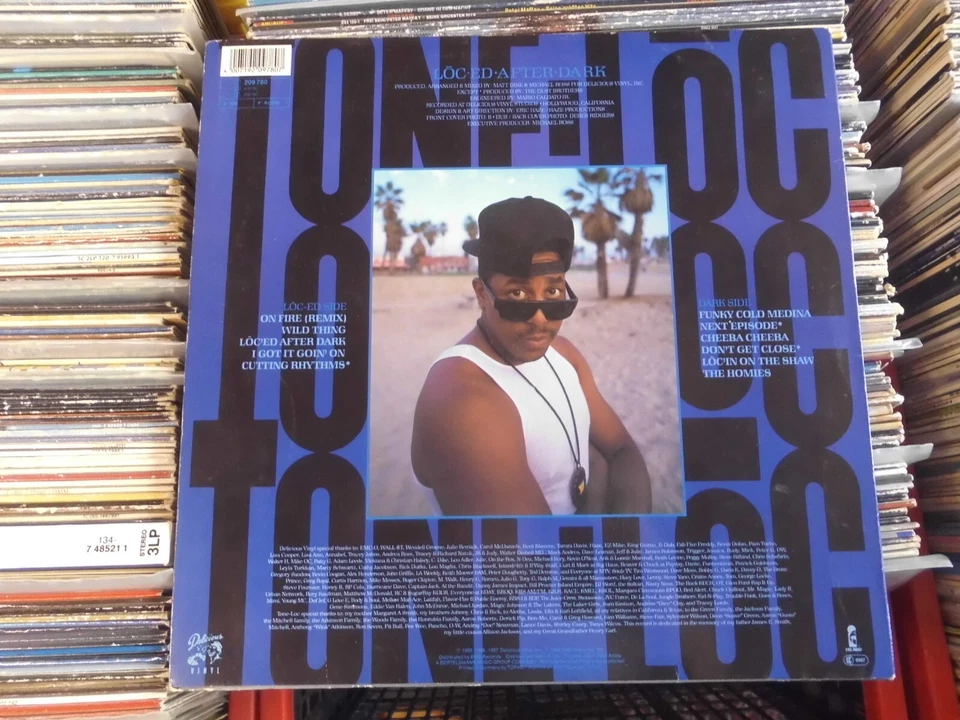 TONE-LOC LP: Lōc'ed After Dark (EUROPE; Island Records – 209 780) - Bild 2 von 4