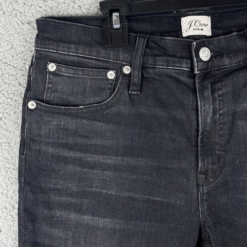 J Crew Shorts Men Size 30 Black Washed Denim Raw Leg End Slimming Casual - Picture 3 of 13