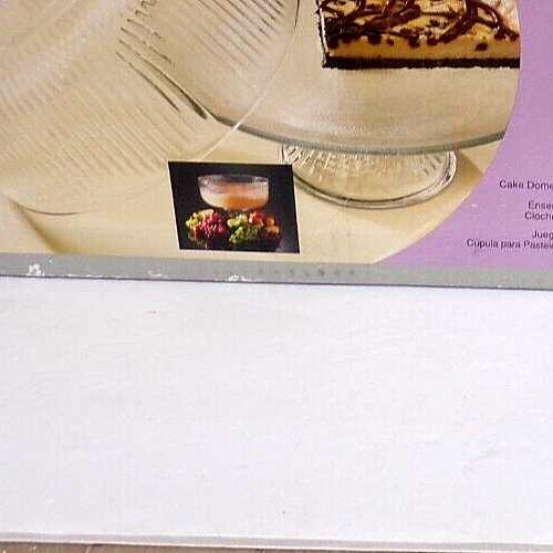 Anchor Hocking Monaco 2 Stck. Schwer Glas Kuchen Standfuß Kuppel oder Bowle Schüssel HERGESTELLT IN DEN USA - Bild 2 von 4