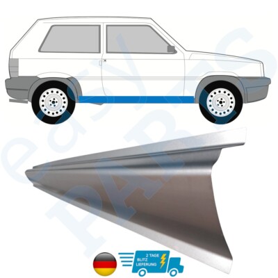 Für Fiat Panda 1980-2002 Schweller Reparatur Blech / Rechts = Links