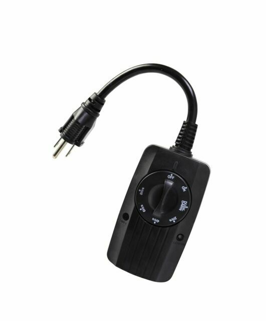 Woods 2001WD Outdoor 24-Hour Mechanical Outlet Timer with Light Sensor Woods Industries 2-Pack