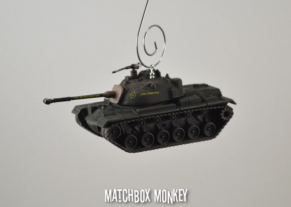 USA M48-A3 Tank Vietnam War Era Army USMC Christmas Ornament 1/72 A1 1954, 1955 - Image 3 of 4