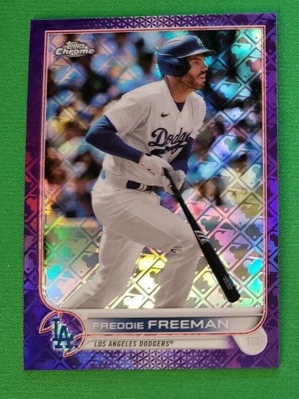 FREDDIE FREEMAN 2022 Topps Chrome LOGOFRACTOR  PURPLE Refractor /250