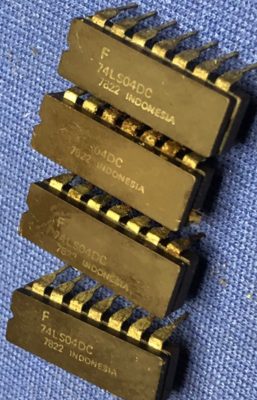 74LS04DC FSC 74LS04J 14-PIN CERDIP RARE VINTAGE 1978 NEW LAST ONES