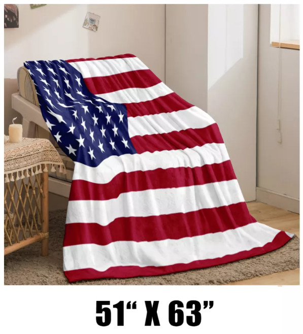 United States Country Flag Blankets 51 in x 63 in