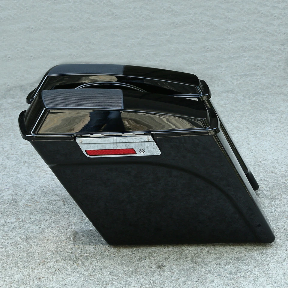 5" Saddlebags & Conversion Brackets Fit For Harley Softail Heritage Deluxe 84-17 - Image 4 of 4