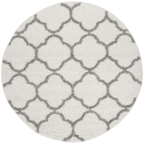 SAFAVIEH New York Shag Collection SG168B Ivory / Grey Rug - Picture 3 of 10