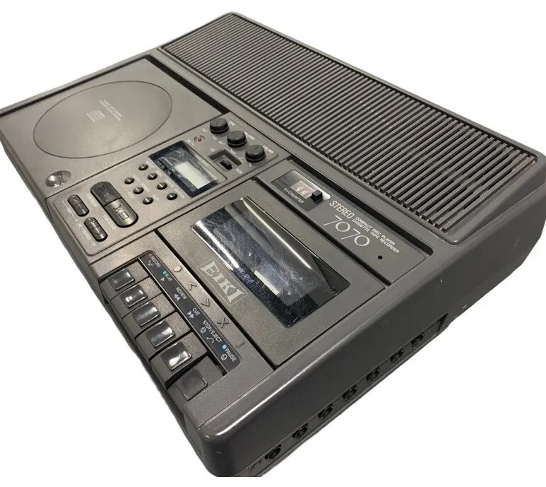 EIKI 7070A Stereo Compact Disc Player/Cassette Tape Recorder eBay