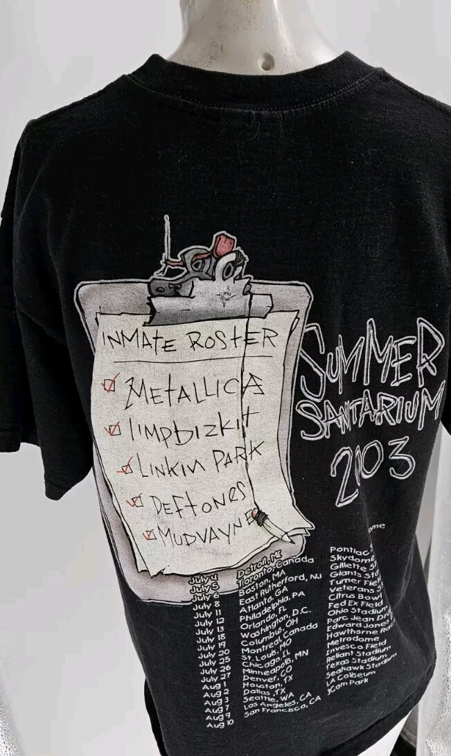 NWOT VTG 2003 METALLICA Summer Sanitarium Tour Shirt Medium