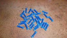20 Blue 14-16 AWG Gauge Insulated Butt Splice Wire Harness Crimp Connectors