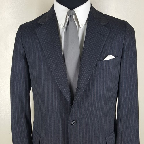 J. PRESS 100% Wool Sport Jacket 3 rd Button Roll Center Vent Fit 40-41 Long - Picture 8 of 11